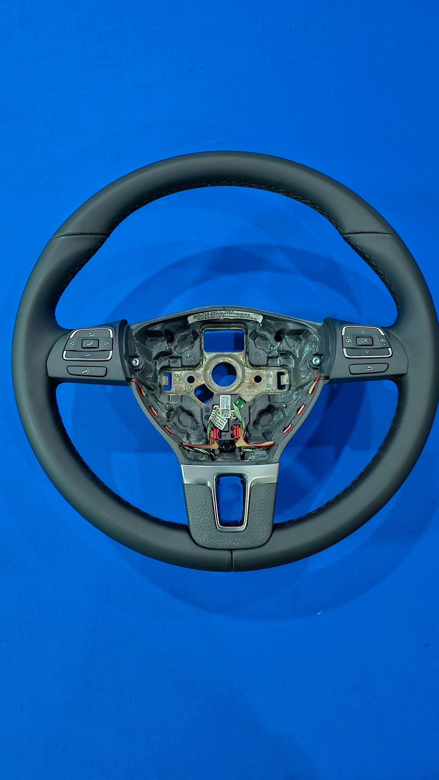 Volante multifuncional do jetta em couro, original vw