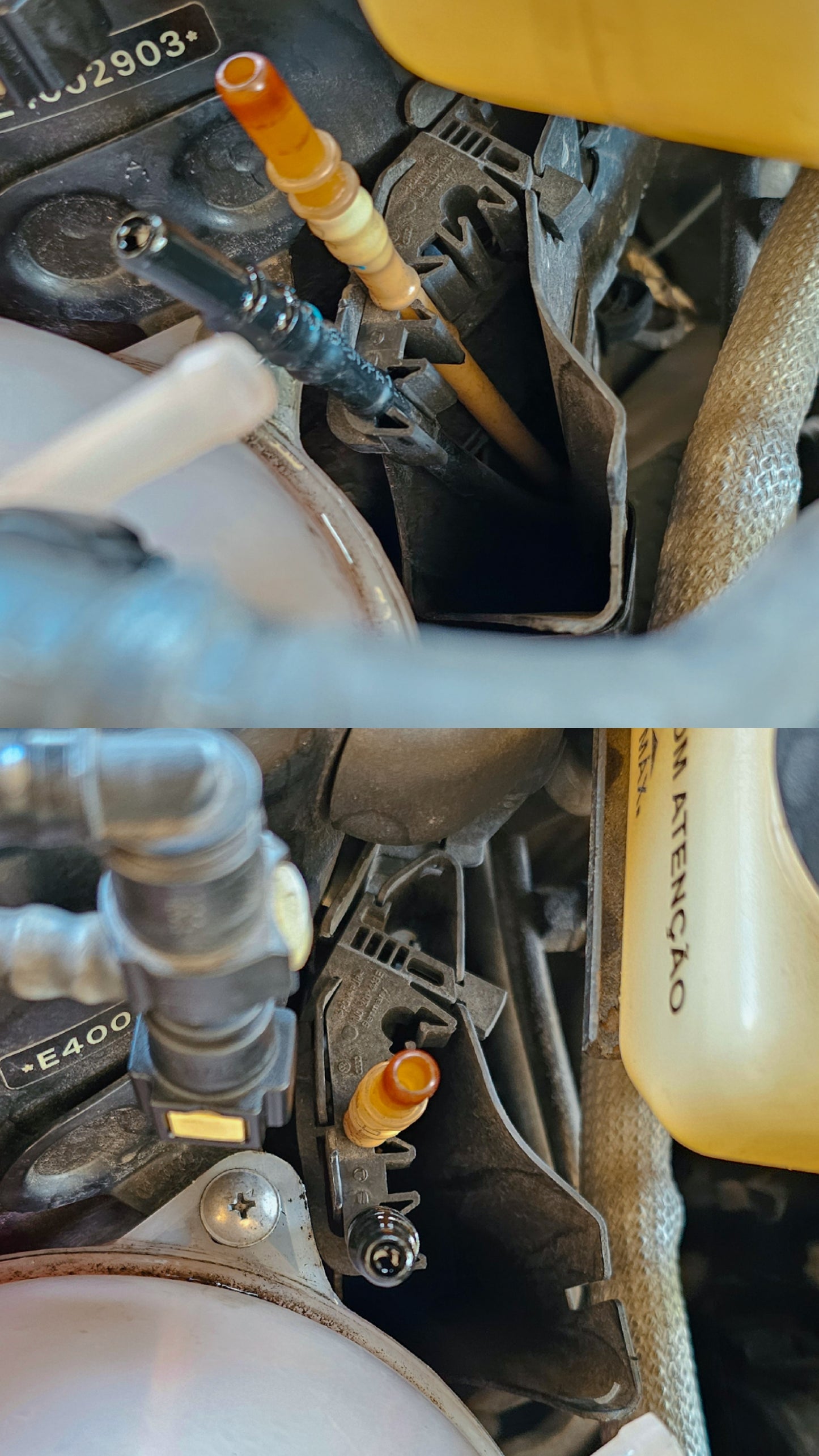 Acabamento do suporte linha de combustível