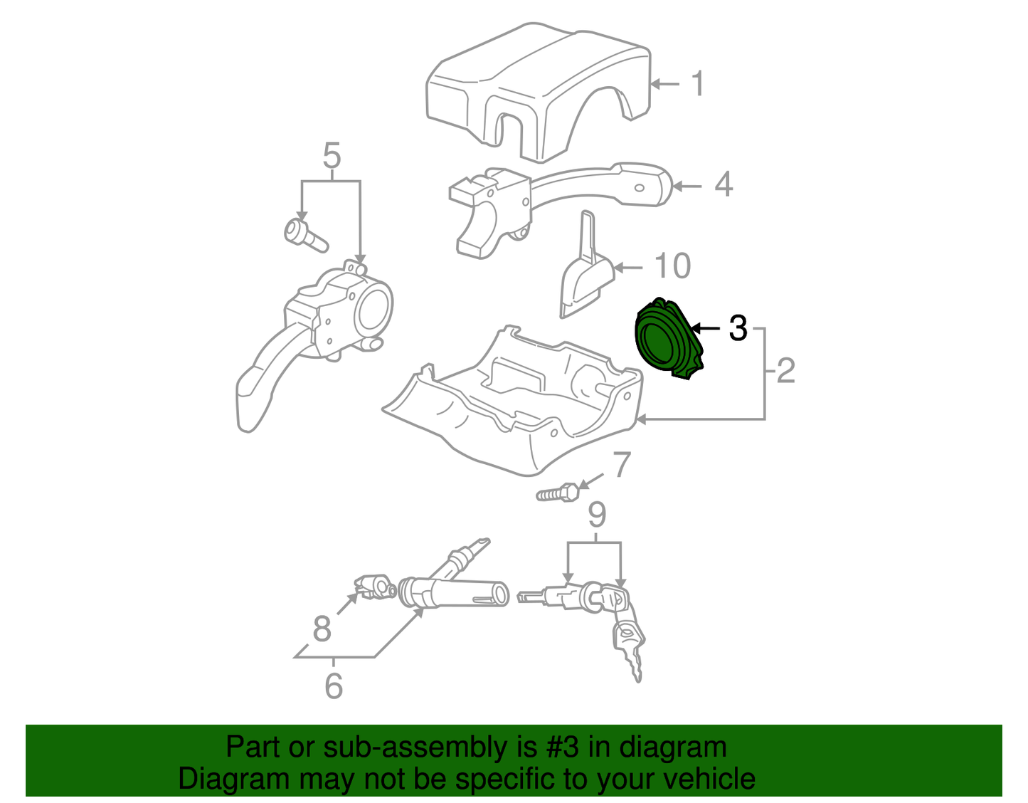 Borracha acabamento ignção vw e audi - 8D0 905 869 01C