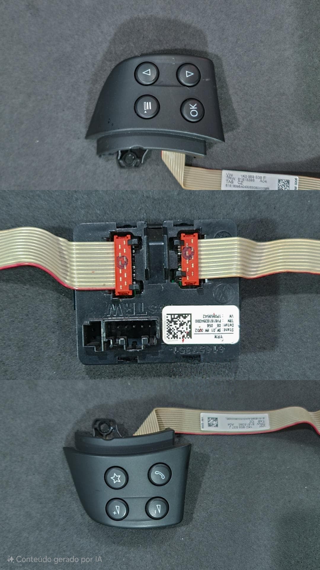 Comandos do volante jetta