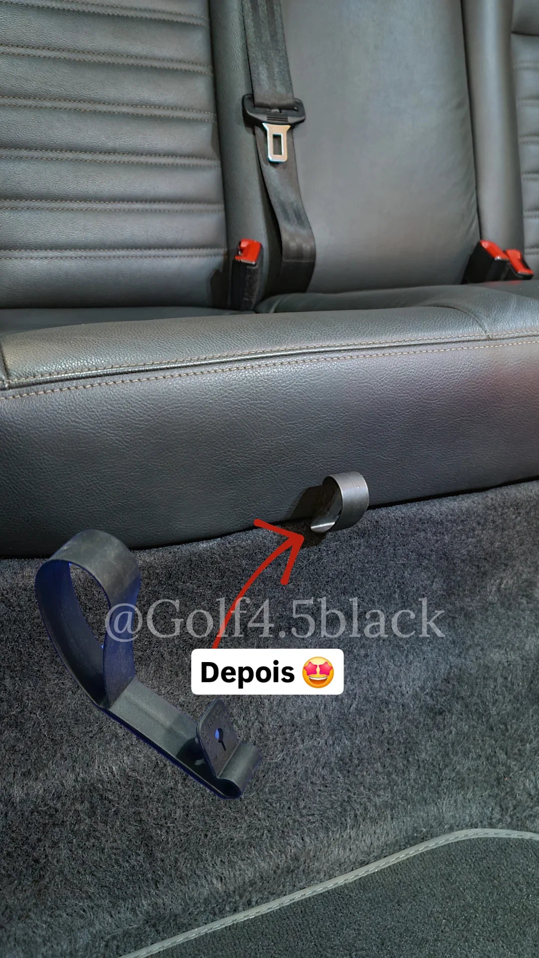 Puxador de liberação da trava do assento - 1J0885093