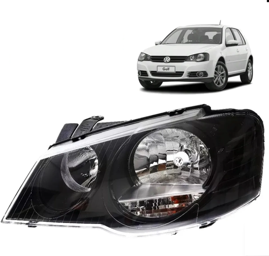 Farol Máscara Negra Lado Esquerdo Golf Original Vw
