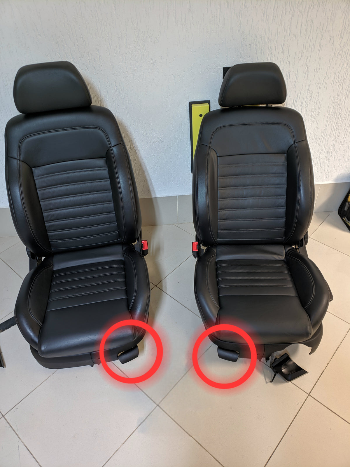 Alavanca Puxador Banco Golf Bora Beetle Passat Original Vw 1J0881253EB41 - 1J0881254EB41