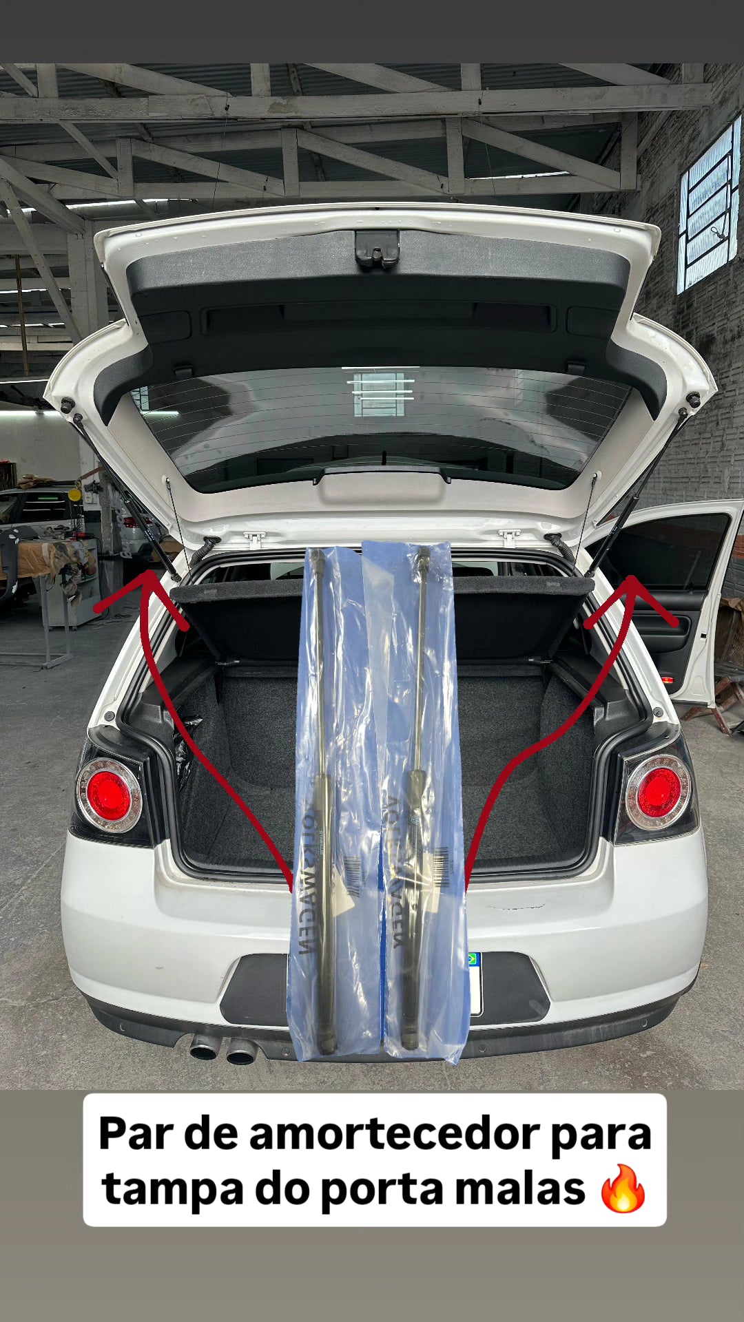 Amortecedor /  Capô Golf 1999 à 2013