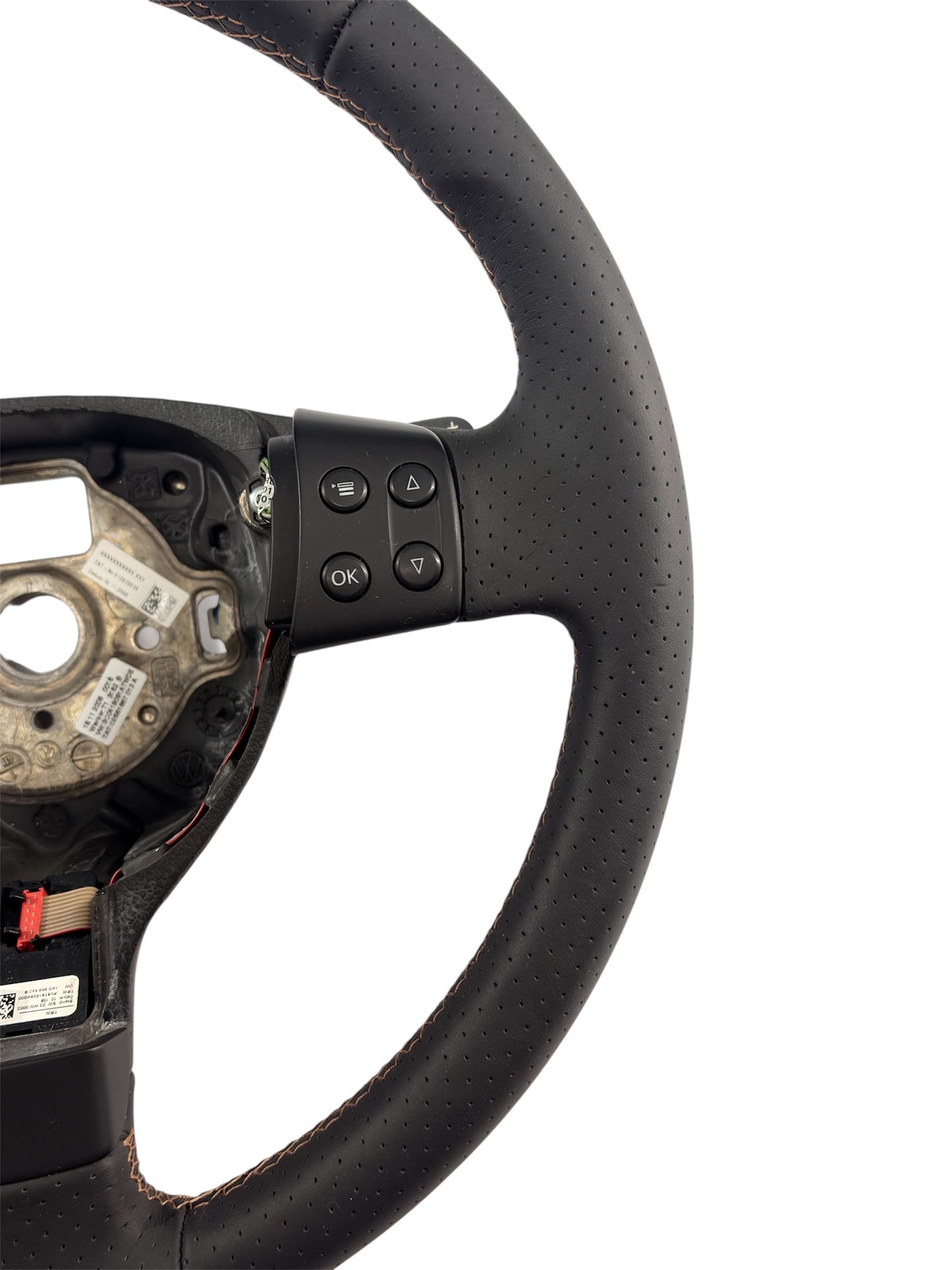 Volante em couro perfurado Golf MK5 GTI - Compativel com qualquer VW