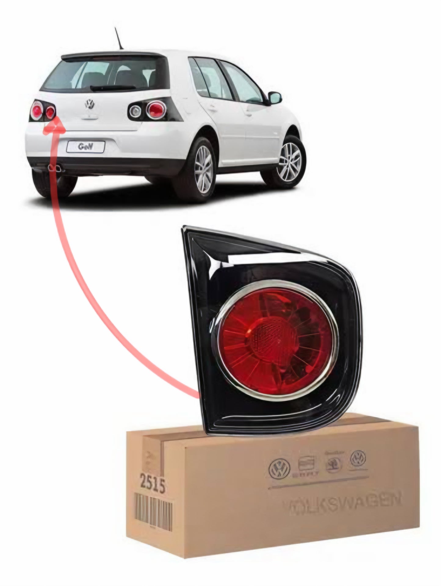 Lanterna Esquerdo (Motorista) VW 1JE945093H